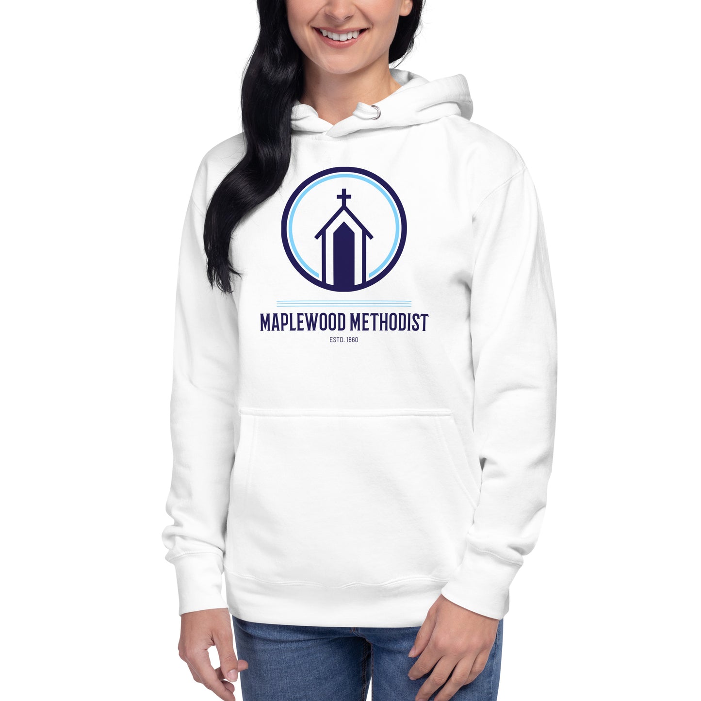 Maplewood Methodist White Unisex Hoodie