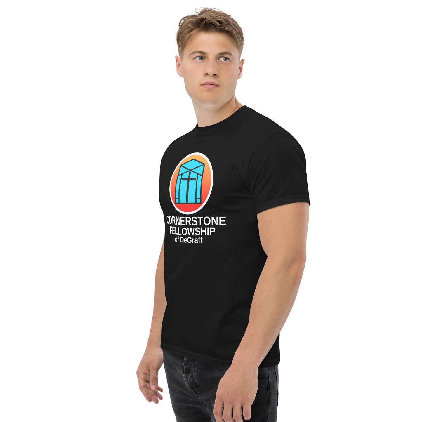 Cornerstone Fellowship of DeGraff Black / Dark Heather Classic Tee