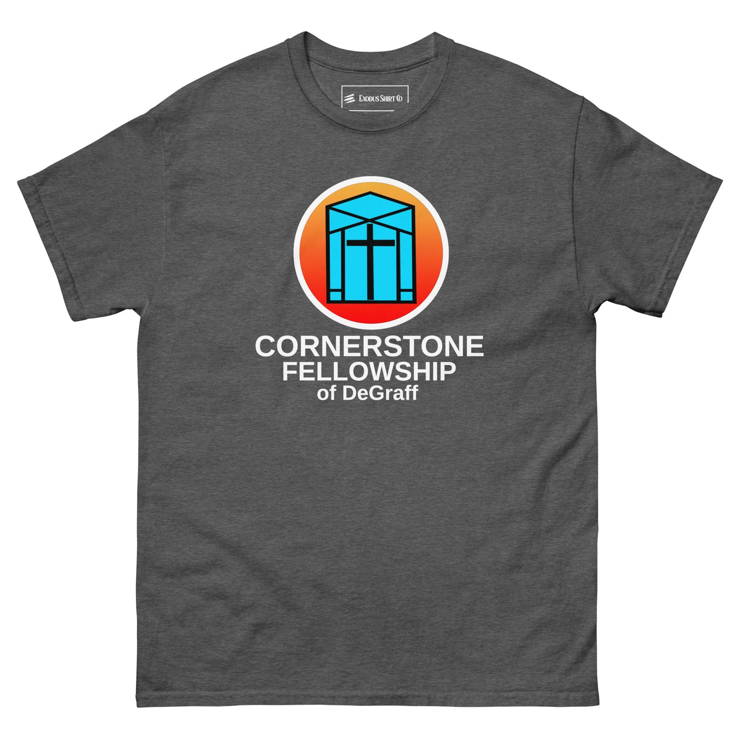 Cornerstone Fellowship of DeGraff Black / Dark Heather Classic Tee