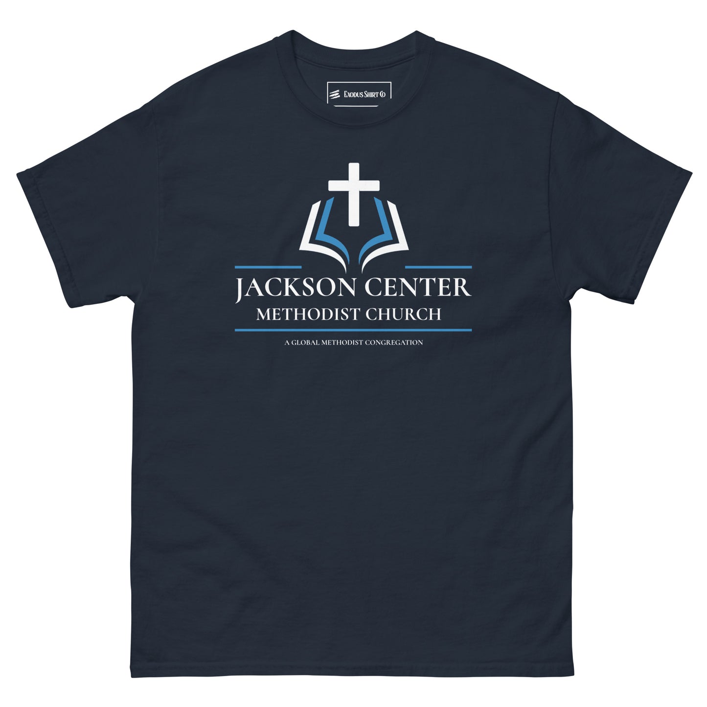 Jackson Center Methodist Unisex Classic Tee Navy