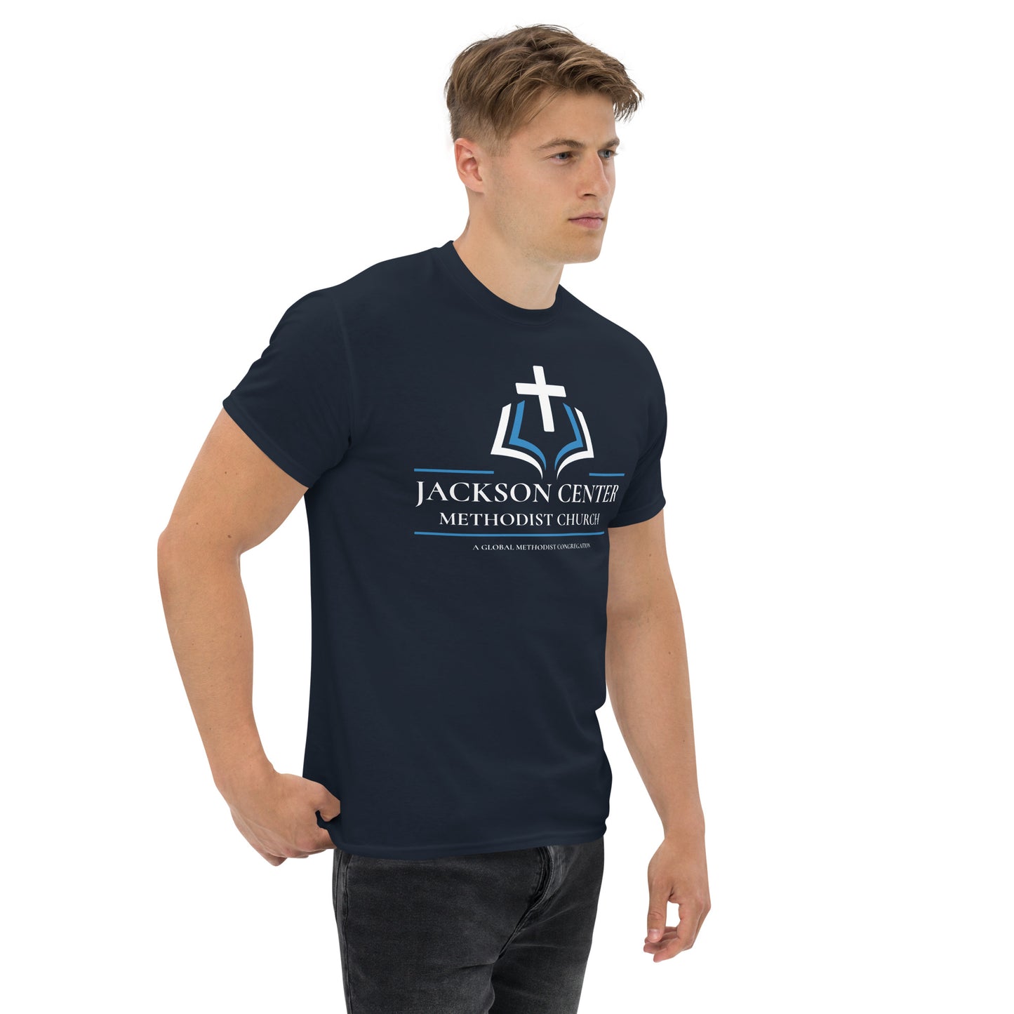 Jackson Center Methodist Unisex Classic Tee Navy