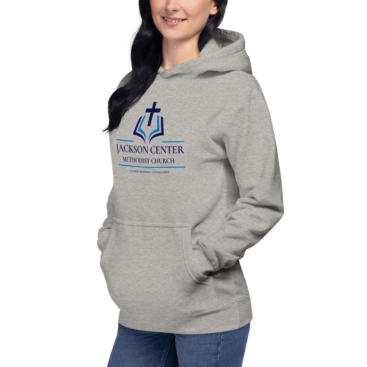 Jackson Center Methodist Unisex Hoodie Grey