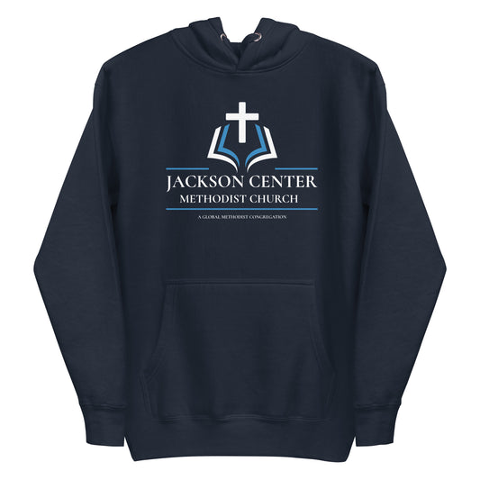 Jackson Center Methodist Unisex Hoodie Navy