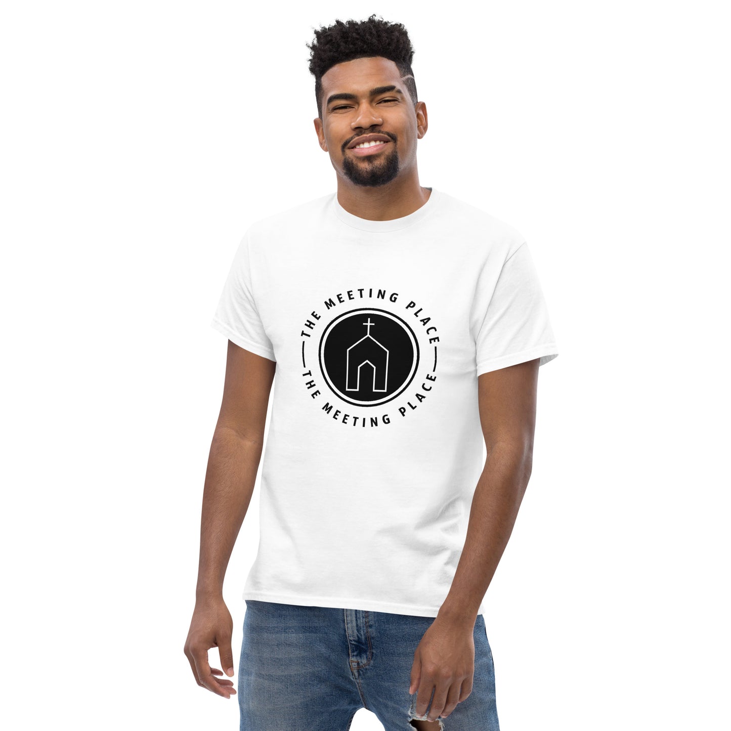 White - The Meeting Place - Men's classic tee