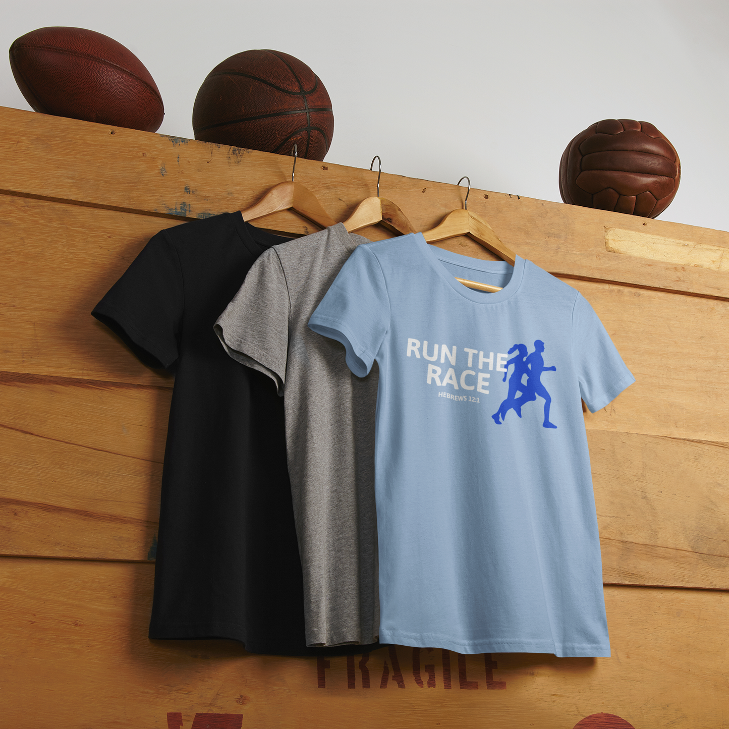 Run The Race Blue - Unisex t-shirt