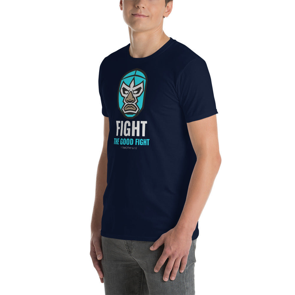 Fight The Good Fight - Navy - Short-Sleeve Unisex T-Shirt