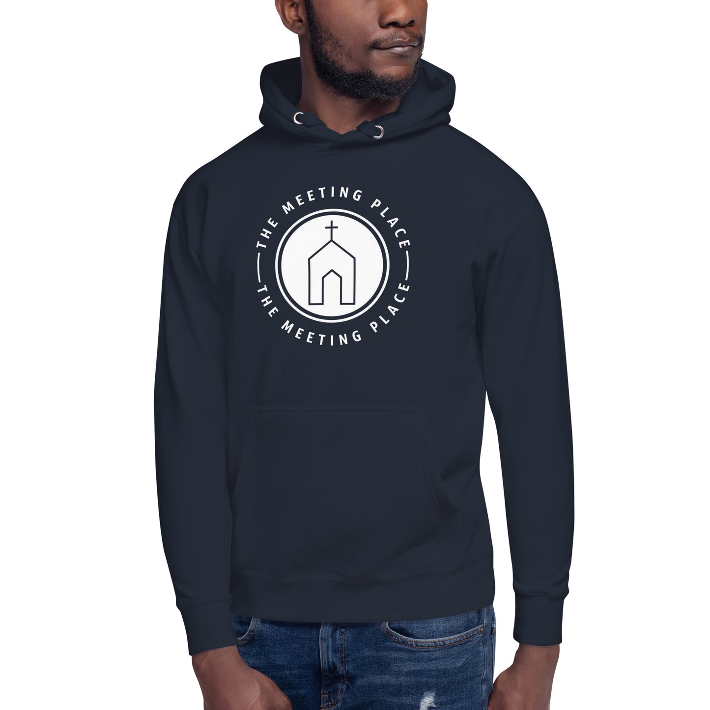 Navy - The Meeting Place - Unisex Hoodie