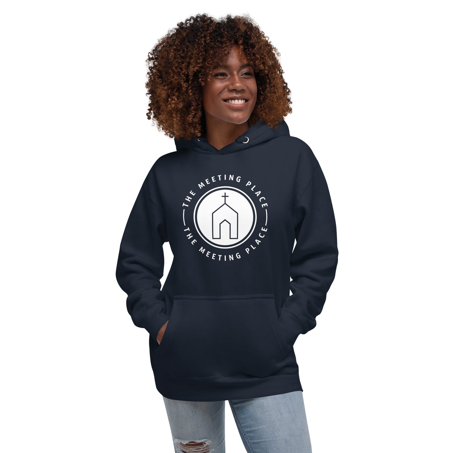 Navy - The Meeting Place - Unisex Hoodie