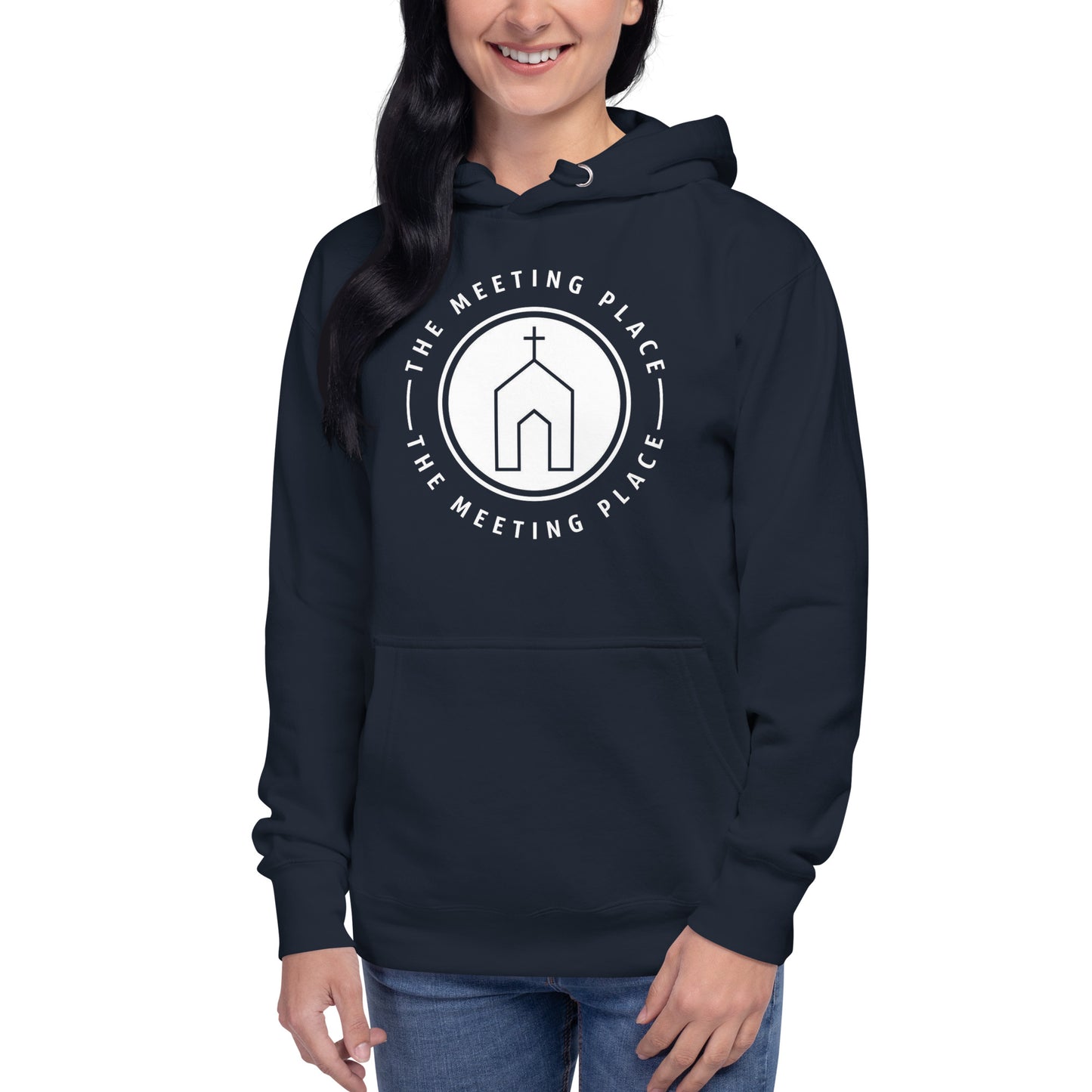 Navy - The Meeting Place - Unisex Hoodie