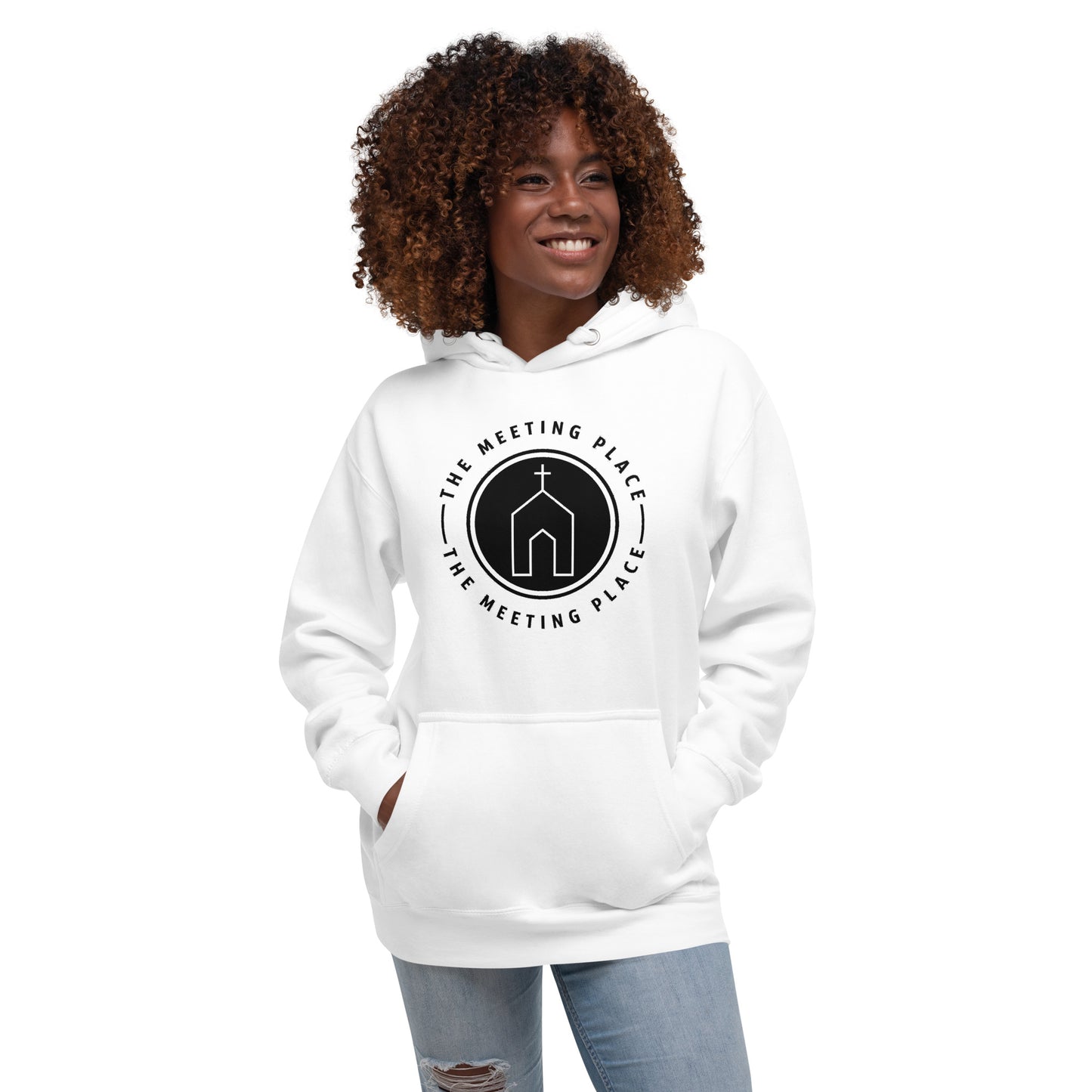 White - The Meeting Place - Unisex Hoodie