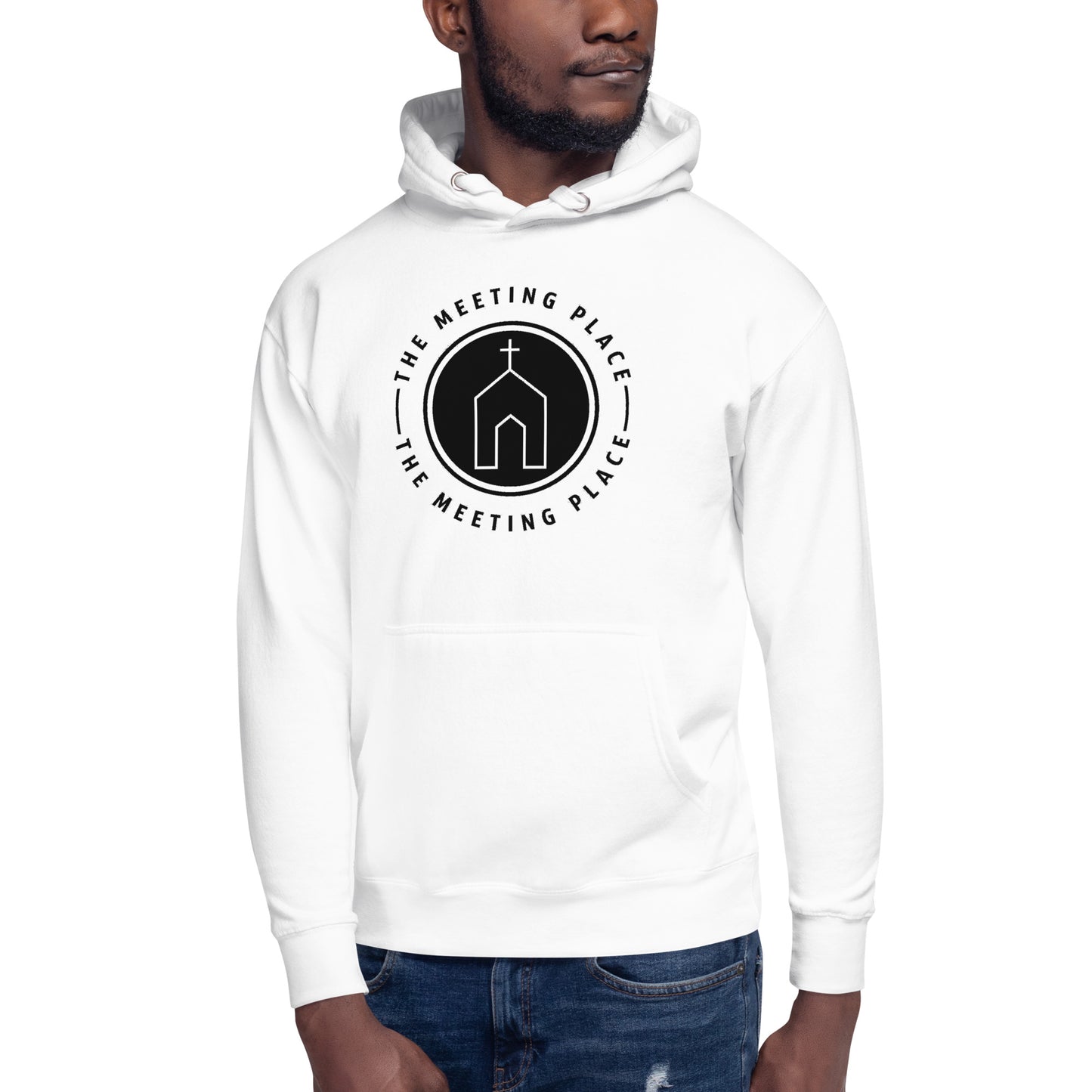 White - The Meeting Place - Unisex Hoodie