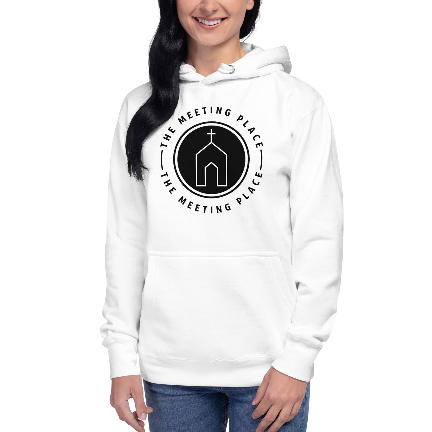 White - The Meeting Place - Unisex Hoodie