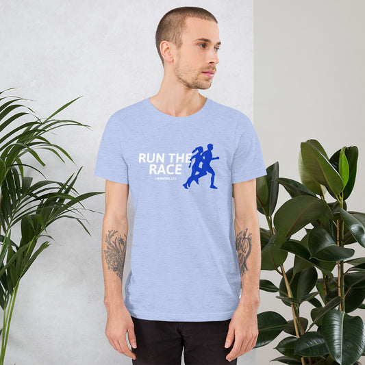 Run The Race Blue - Unisex t-shirt