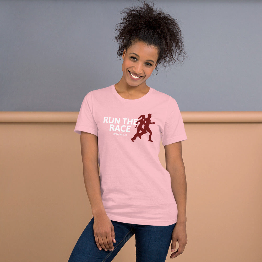 Run The Race Pink - Unisex t-shirt