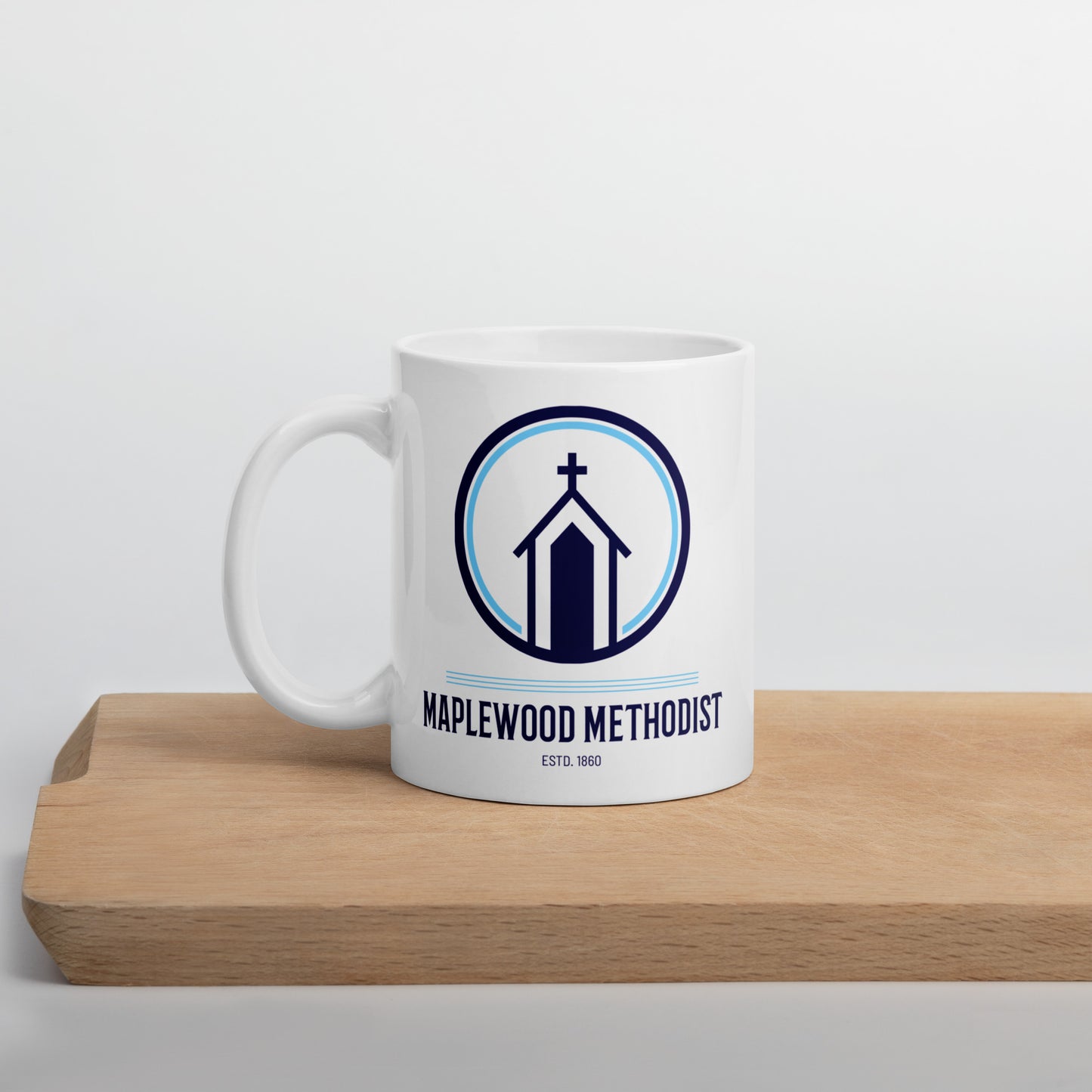 Maplewood Methodist White Mug