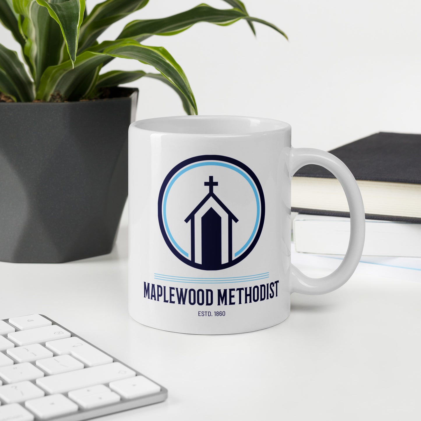 Maplewood Methodist White Mug