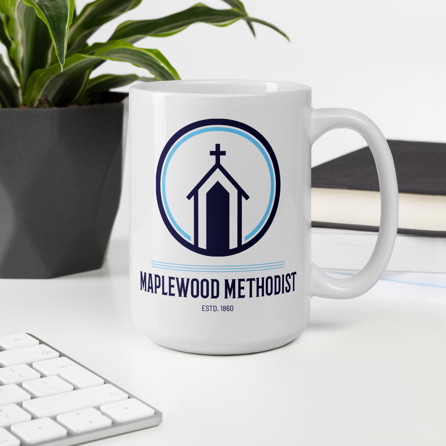 Maplewood Methodist White Mug